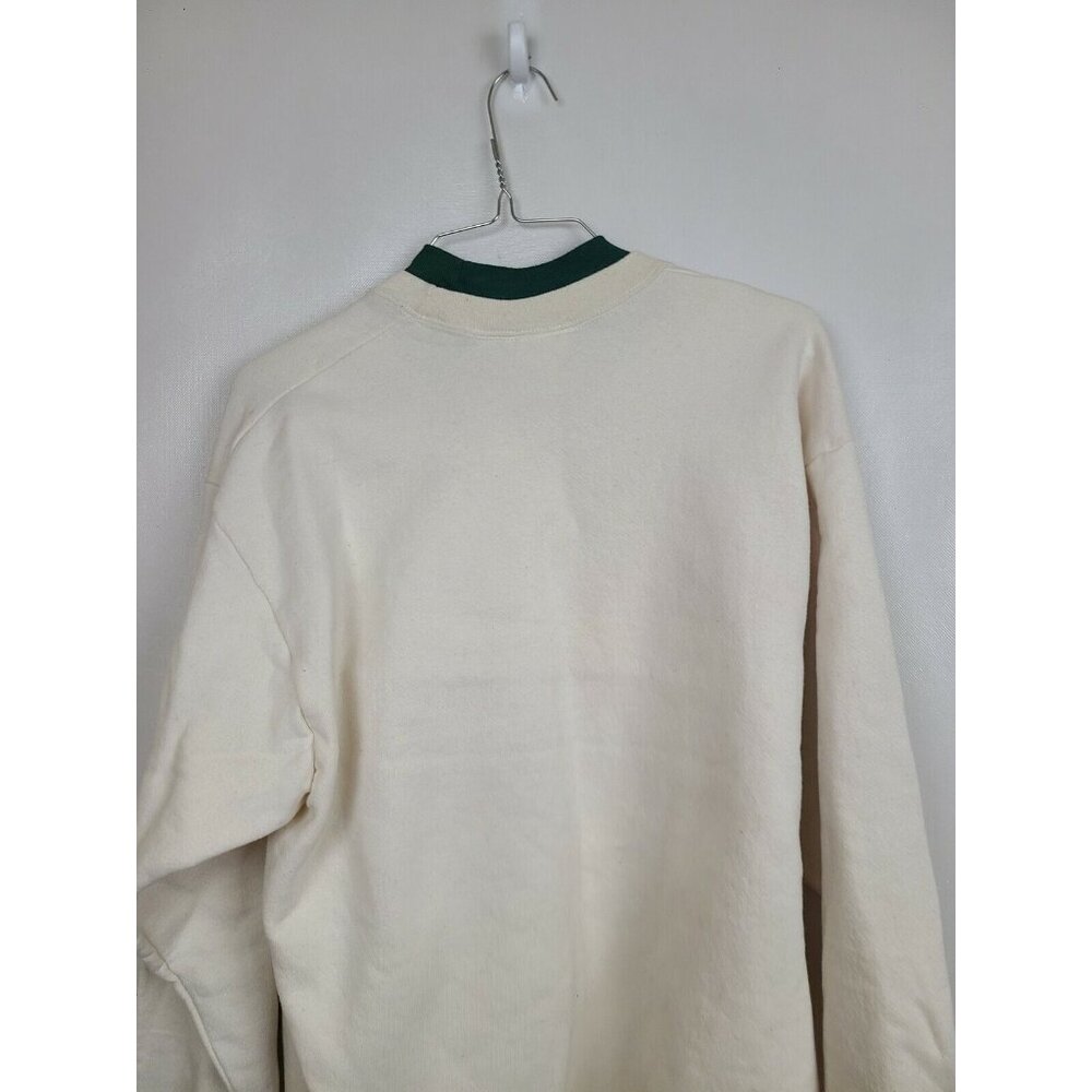 VTG 80s Womens A True Friend Teddy Bear Sweatshirt Medium Cream Pullover Grandma - Picture 6 of 9